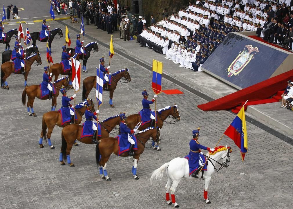 Ecuador's celebration of the Battle of Pichincha